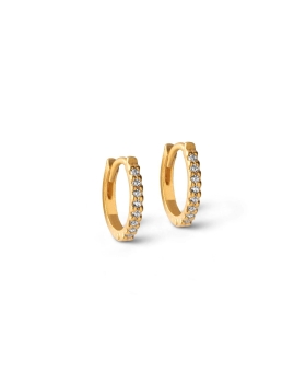 Enamel - FLORA PETIT HOOPS GULD 8MM