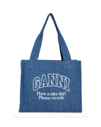 Ganni - GANNI TOTE BAG DENIM