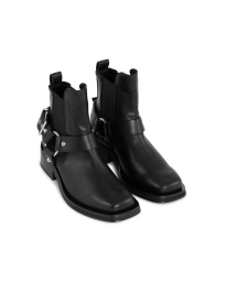 Ganni - BIKER LOW CUT STØVLE SORT