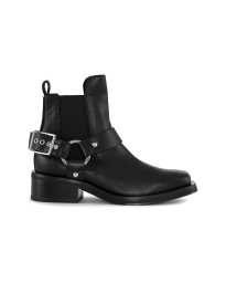 Ganni - BIKER LOW CUT STØVLE SORT