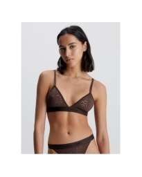 Calvin Klein Undertøj DK - LACE TRIANGLE BRA WOODLAND