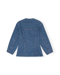 Ganni - VINTAGE FITTED DENIM BLAZER