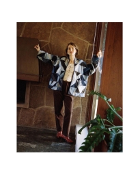 Sissel Edelbo - ELLIOT PATCHWORK DENIM JAKKE BLÅ