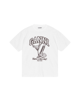 Ganni - RELAXED COCKTAIL T-SHIRT