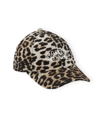 Ganni - EMBROIDERED LOGO KASKET LEOPARD