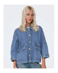 Only - OVERSIZE DENIM SKJORTE