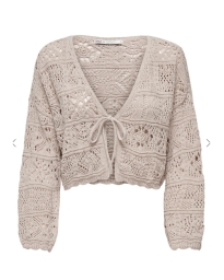 Only - LIFE STRIK CARDIGAN SAND