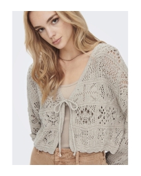 Only - LIFE STRIK CARDIGAN SAND