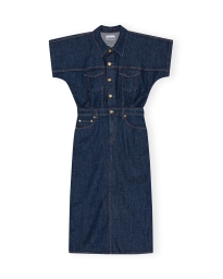 Ganni - RINSE STITCH DENIM MIDI