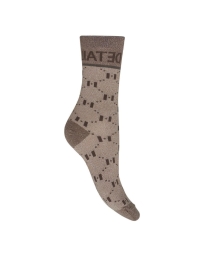 HYPEtheDETAIL - SOKKER MED LOGO BRUN
