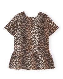 Ganni - OPEN BACK LEO KJOLE