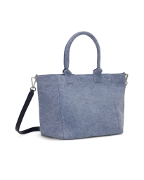 Ganni - SHOPPER TASKE BLÅ