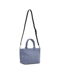 Ganni - SHOPPER TASKE BLÅ