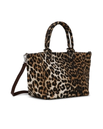 Ganni - SHOPPER TASKE LEOPARD