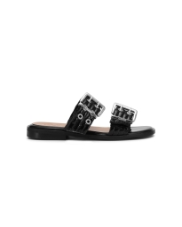 Ganni - BUCKLE TWO-STRAP SANDALER SORT