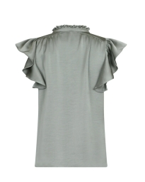 Neo Noir - STELLA SATIN BLUSE GRØN