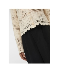 Object - STRIKKET CARDIGAN SANDSHELL