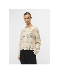 Object - STRIKKET CARDIGAN SANDSHELL