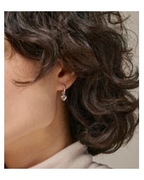Enamel - AMORE HOOPS SØLV