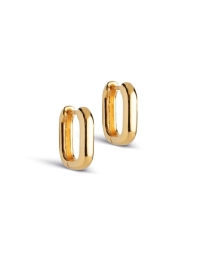 Enamel - SQUARE HOOPS 15 MM GULD