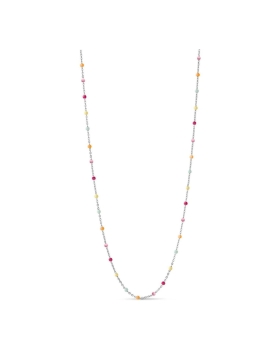 Enamel - LOLA HALSKÆDE RAINBOW SØLV Enamel - LOLA HALSKÆDE RAINBOW SØLV