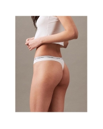 Calvin Klein Undertøj DK - MODERN LOGO THONG HVID
