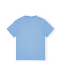Ganni - TIGER RELAXED T-SHIRT BLÅ