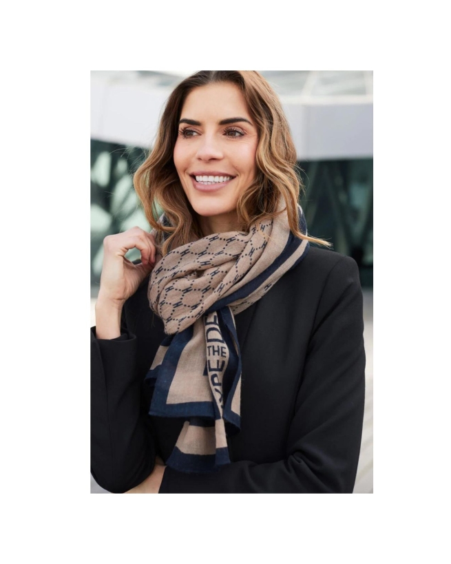 HYPEtheDETAIL - SCART W/LOGO TØRKLÆDE BRUN