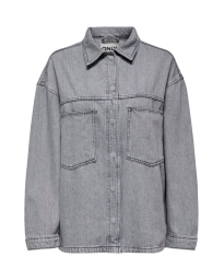 Only - EMMIE DENIMSKJORTE GRÅ