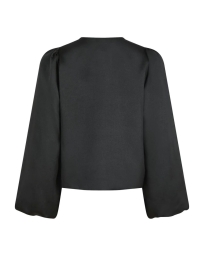 Neo Noir - DALISKA DULL SATIN BLOUSE SORT