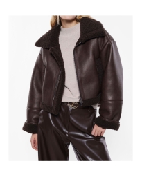 Imperial - SHEARLING EFFECT JACKET BRUN