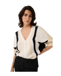 Gestuz - ALPHA CARDIGAN IVORY