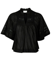 Neo Noir - SIAMA S VOILE BLUSE SORT