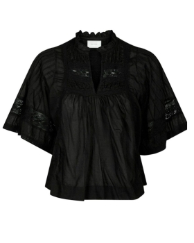 Neo Noir - SIAMA S VOILE BLUSE SORT