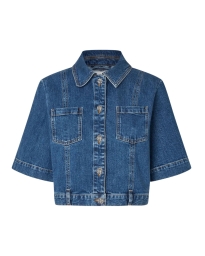 Baum und Pferdgarten - Denim bluse