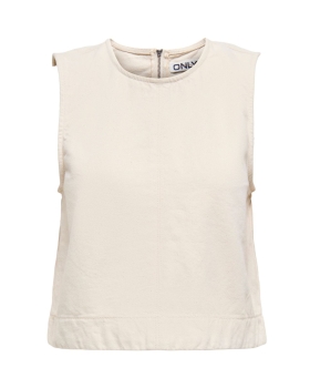 Only - DORSI DENIM BLUSE I ECRU