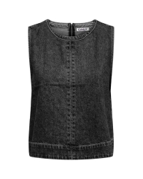 Only - DORSI DENIM TOP GRÅ 