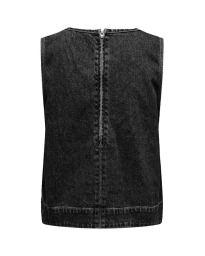 Only - DORSI DENIM TOP GRÅ 