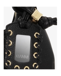 Ganni -  HOBO MINI GRAINED TASKE
