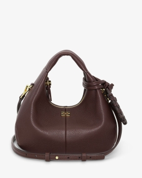 Ganni - HOBO MINI TASKE COFFEE