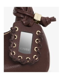 Ganni - HOBO MINI TASKE COFFEE
