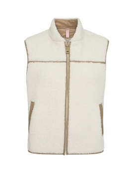 Mos Mosh - TEDDY VEST ECRU 