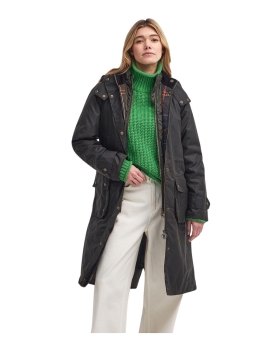 BARBOUR - LONG CANNICH WAXED JAKKE OLIVEN