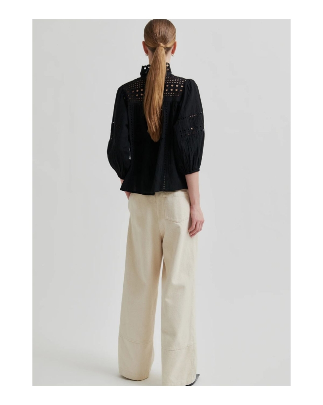 Second Female - BRUNIE SKJORTE SORT Second Female - BRUNIE SKJORTE SORT