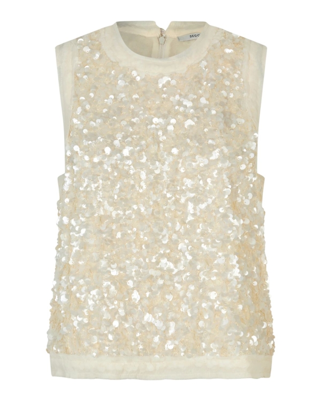 Second Female - SHINY TOP ECRU Second Female - SHINY TOP ECRU