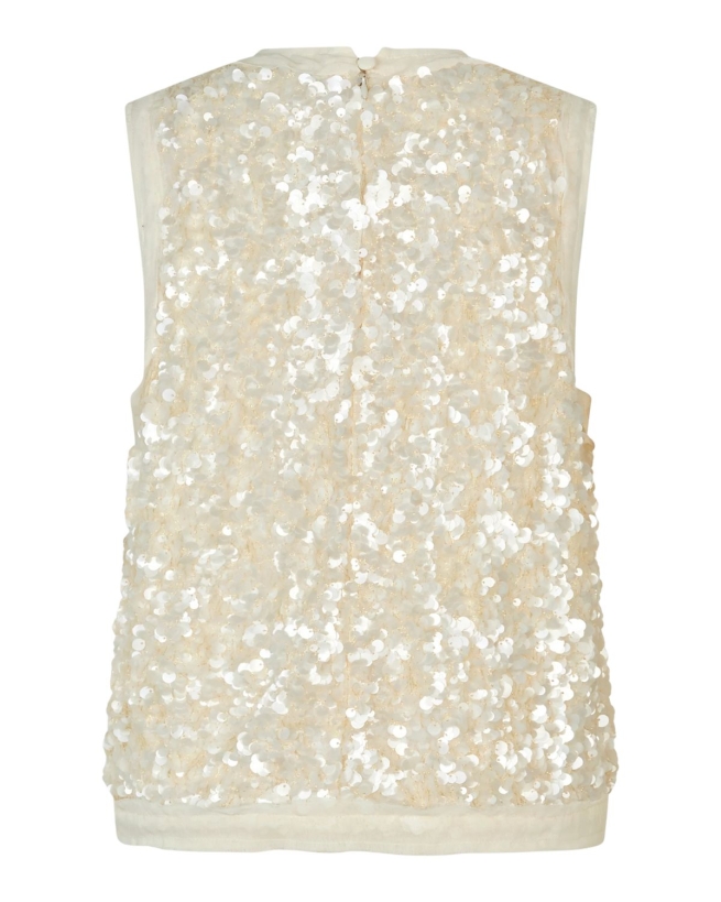 Second Female - SHINY TOP ECRU Second Female - SHINY TOP ECRU