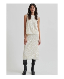 Second Female - SHINY TOP ECRU Second Female - SHINY TOP ECRU