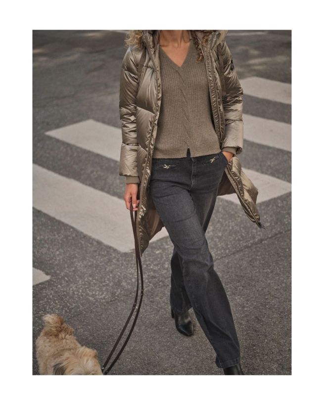 Mos Mosh - NOVA METALLIC DOWN JAKKE BRINDLE Mos Mosh - NOVA METALLIC DOWN JAKKE BRINDLE