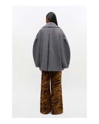Ganni - PEATCOAT ULD FRAKKE PEWTER