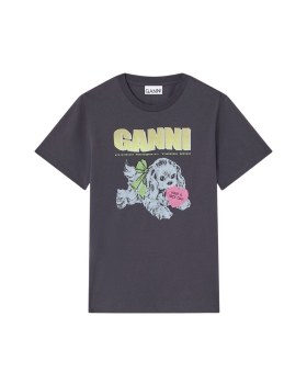 Ganni - T-SHIRT MED PRINT PHANTHOM Ganni - T-SHIRT MED PRINT PHANTHOM